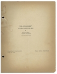 Moe Howard's 33pp. Script Dated July 1941 for The 1942 Three Stooges Film ''Loco Boy Makes Good'', With Working Title ''Poor but Dishonest'' -- Archival Repair to Cover, Else Very Good Condition